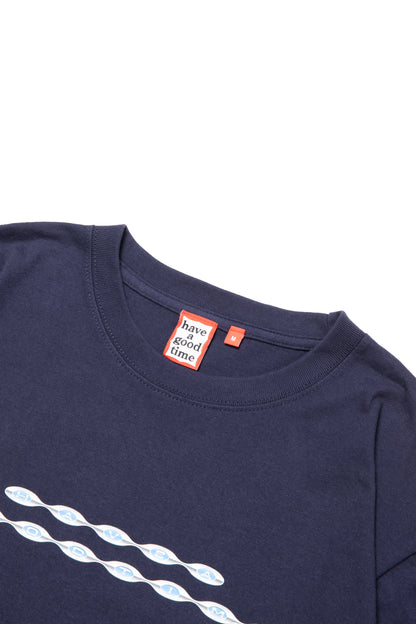 DRUM & BASS LOGO S/S TEE NAVY