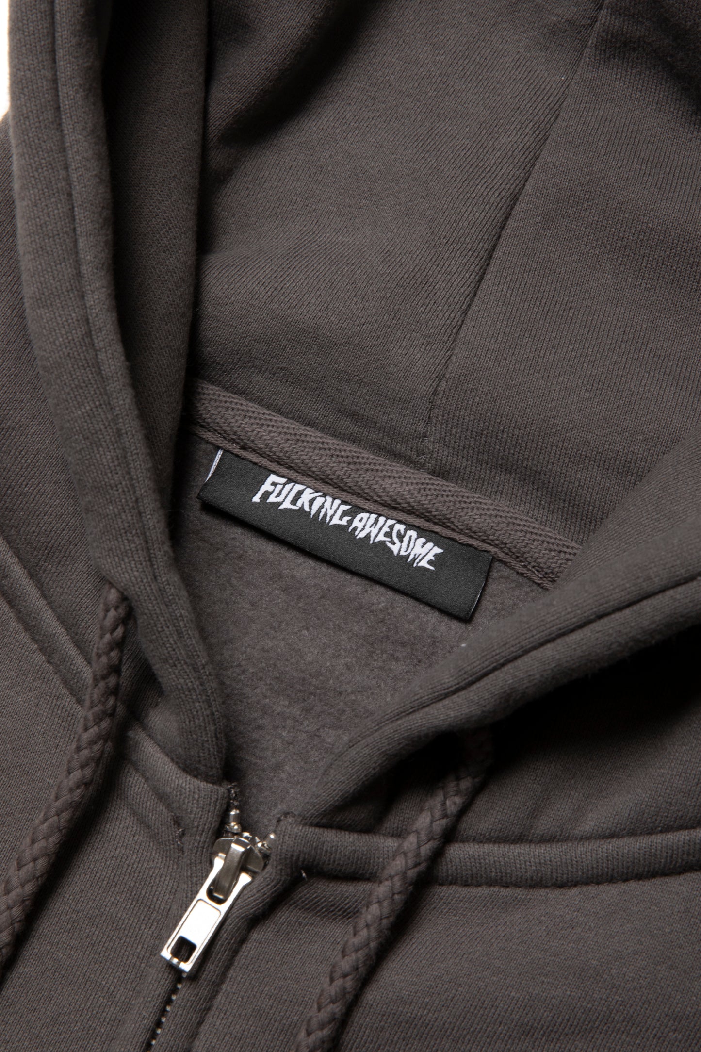 2025 DILL COLLAGE ZIP HOODIE CHARCOAL