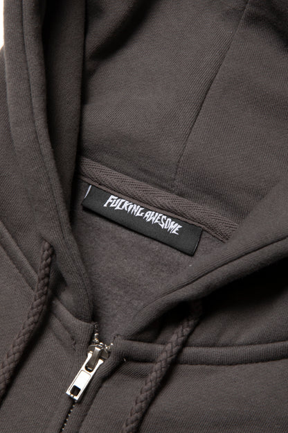 2025 DILL COLLAGE ZIP HOODIE CHARCOAL