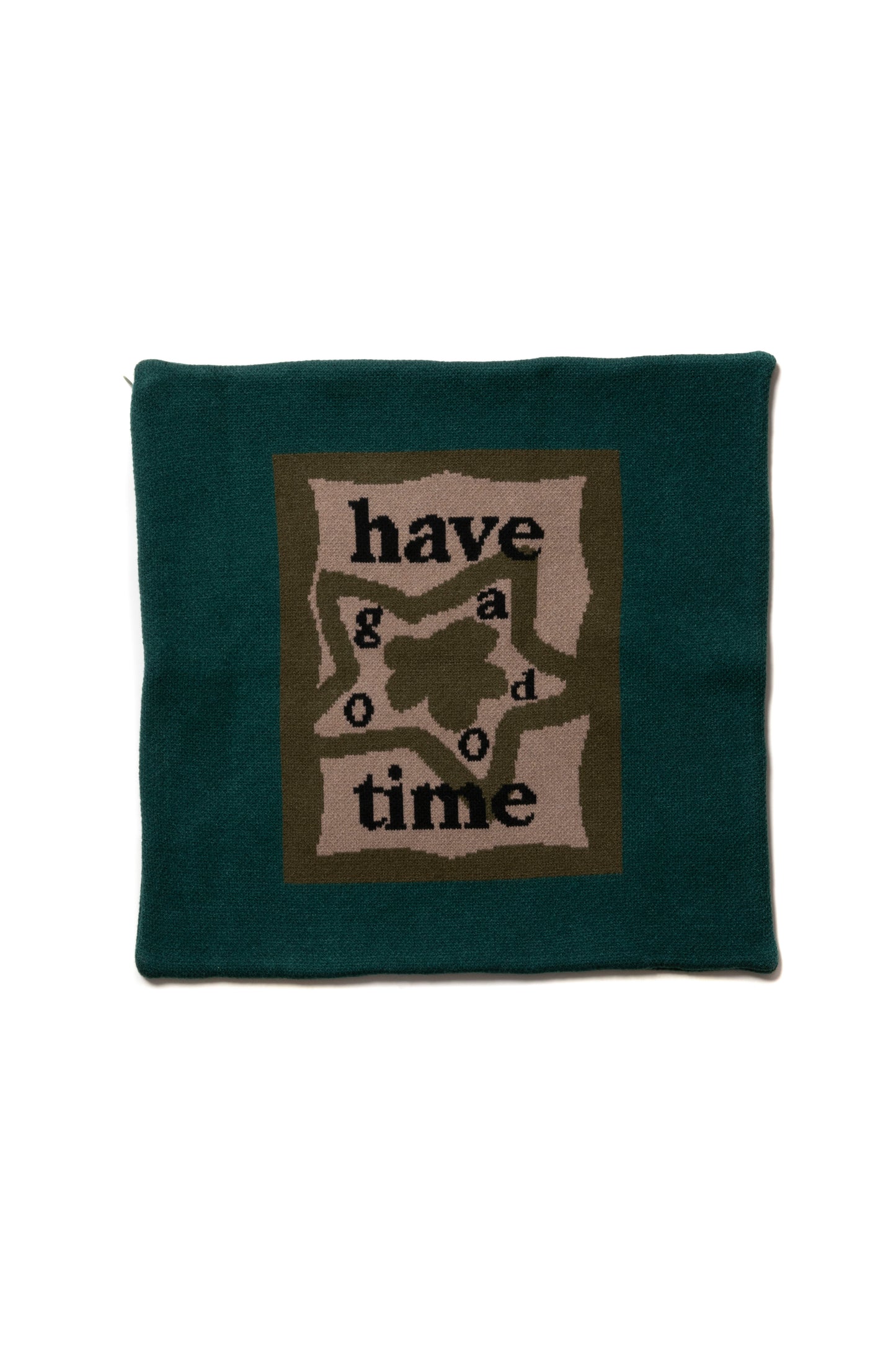 STAR TEAM x have a good time KNITTED CUSHION COVER MILITARY GREEN