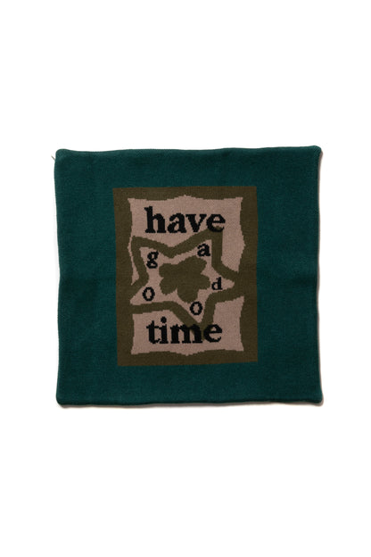STAR TEAM x have a good time KNITTED CUSHION COVER MILITARY GREEN