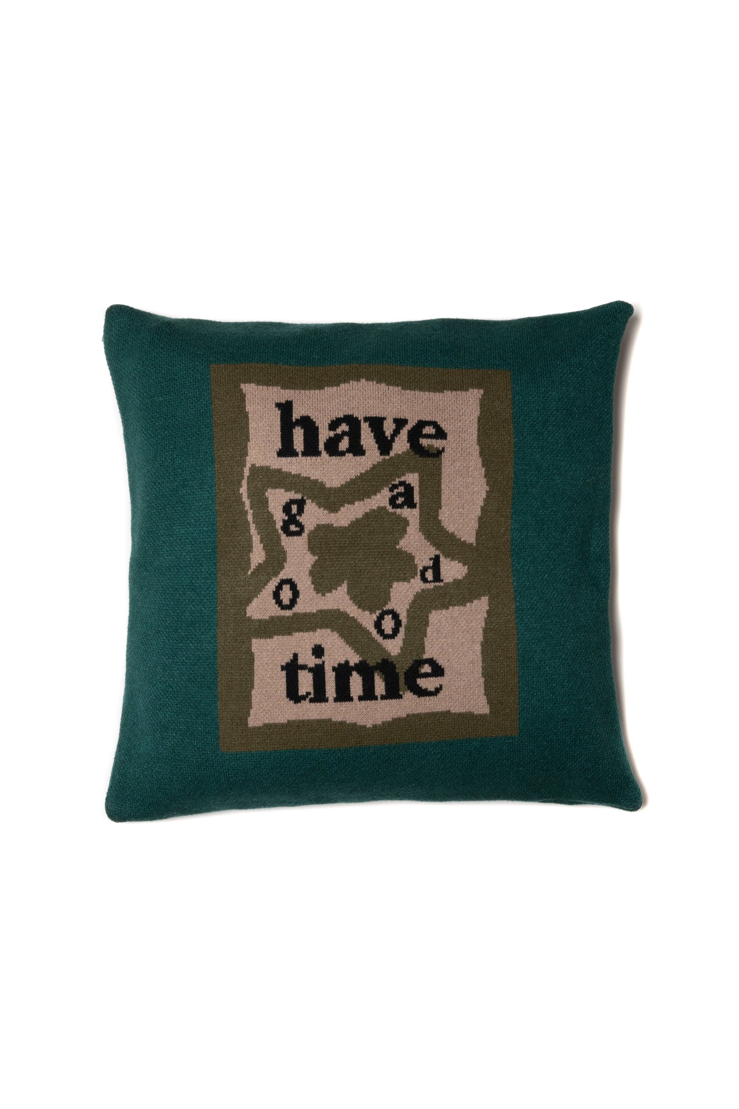 STAR TEAM x have a good time KNITTED CUSHION COVER MILITARY GREEN
