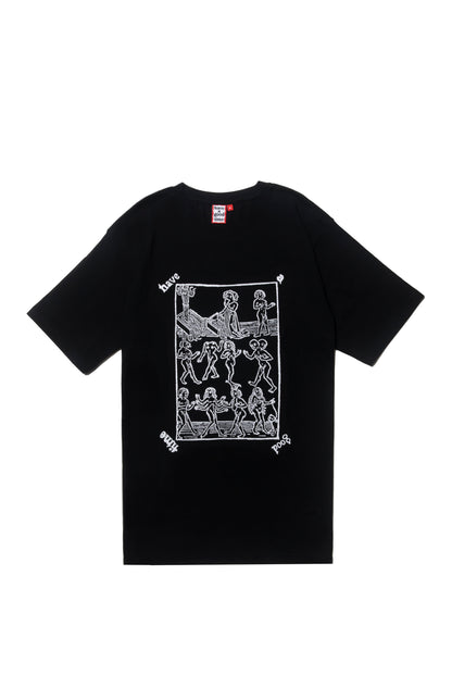 MEDIEVAL MONSTER LOGO S/S TEE BLACK