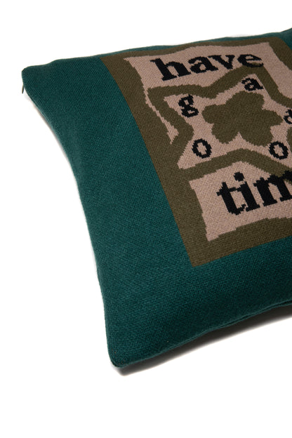 STAR TEAM x have a good time KNITTED CUSHION COVER MILITARY GREEN