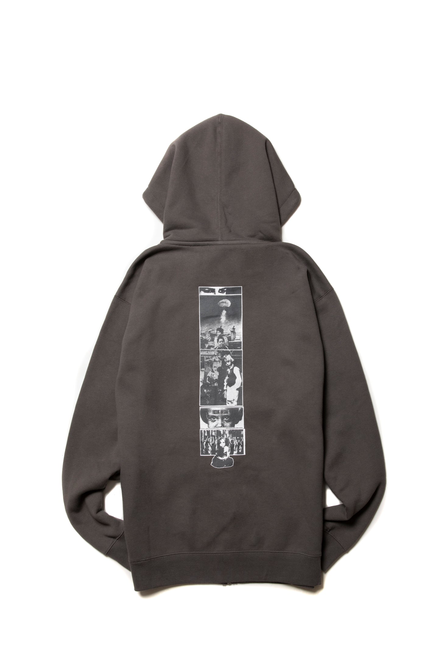 2025 DILL COLLAGE ZIP HOODIE CHARCOAL