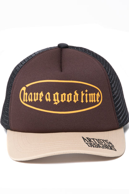 HOLBEIN LOGO MESH CAP BLACK/BEIGE