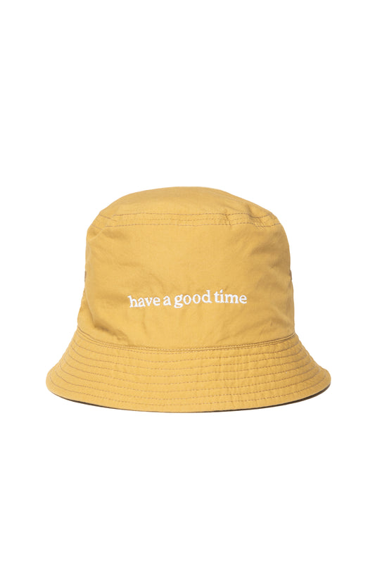 SIDE LOGO LIGHT BUCKET HAT MUSTARD