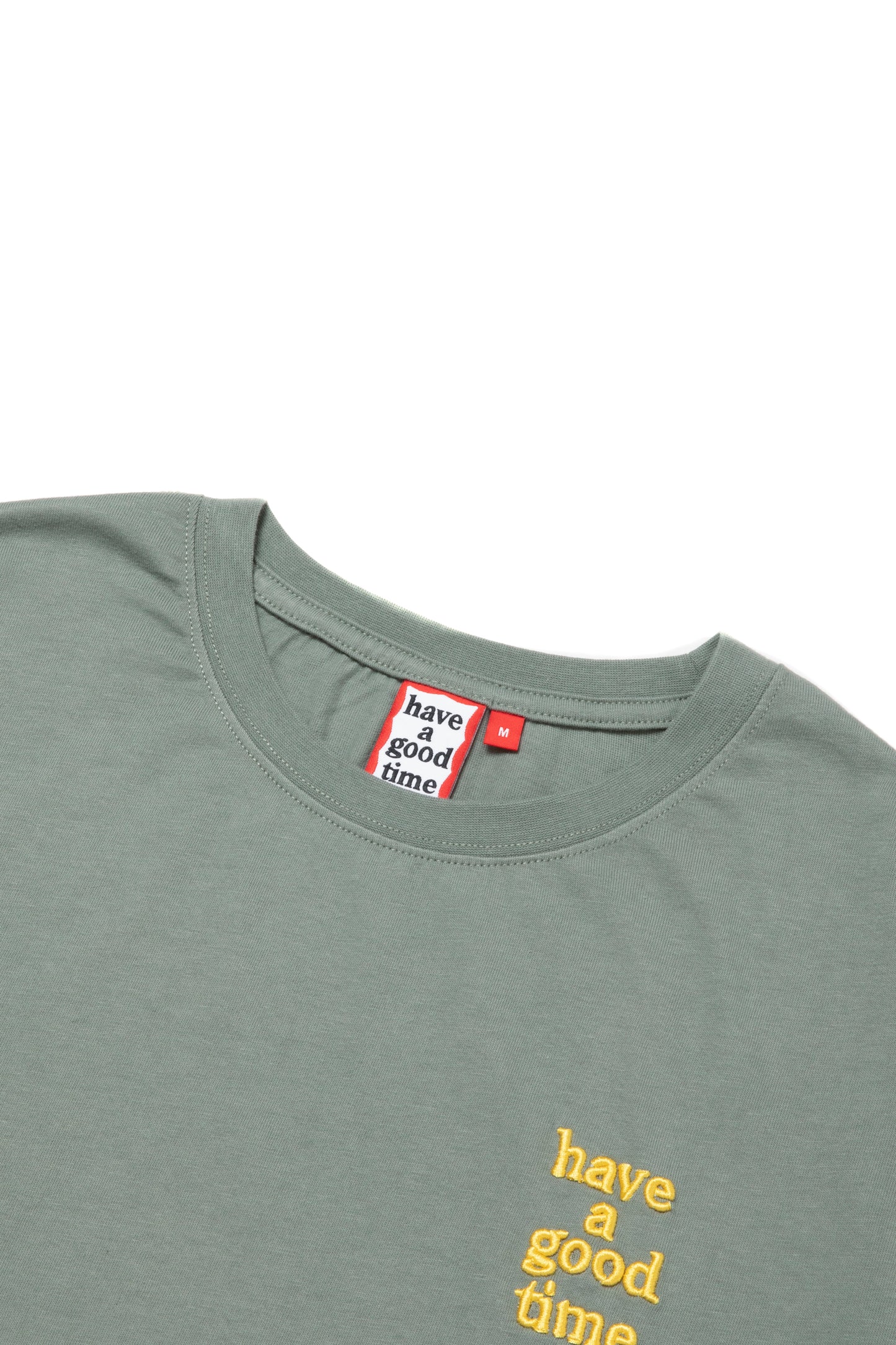 MINI LOGO EMB S/S TEE SAND GREEN