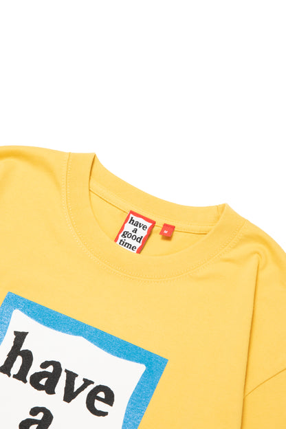 BLUE FRAME S/S TEE LEMON