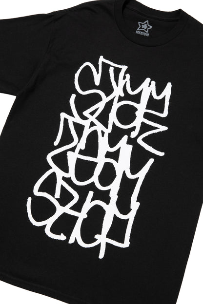 STAR TEAM SHOP TAG SHIRT BLACK