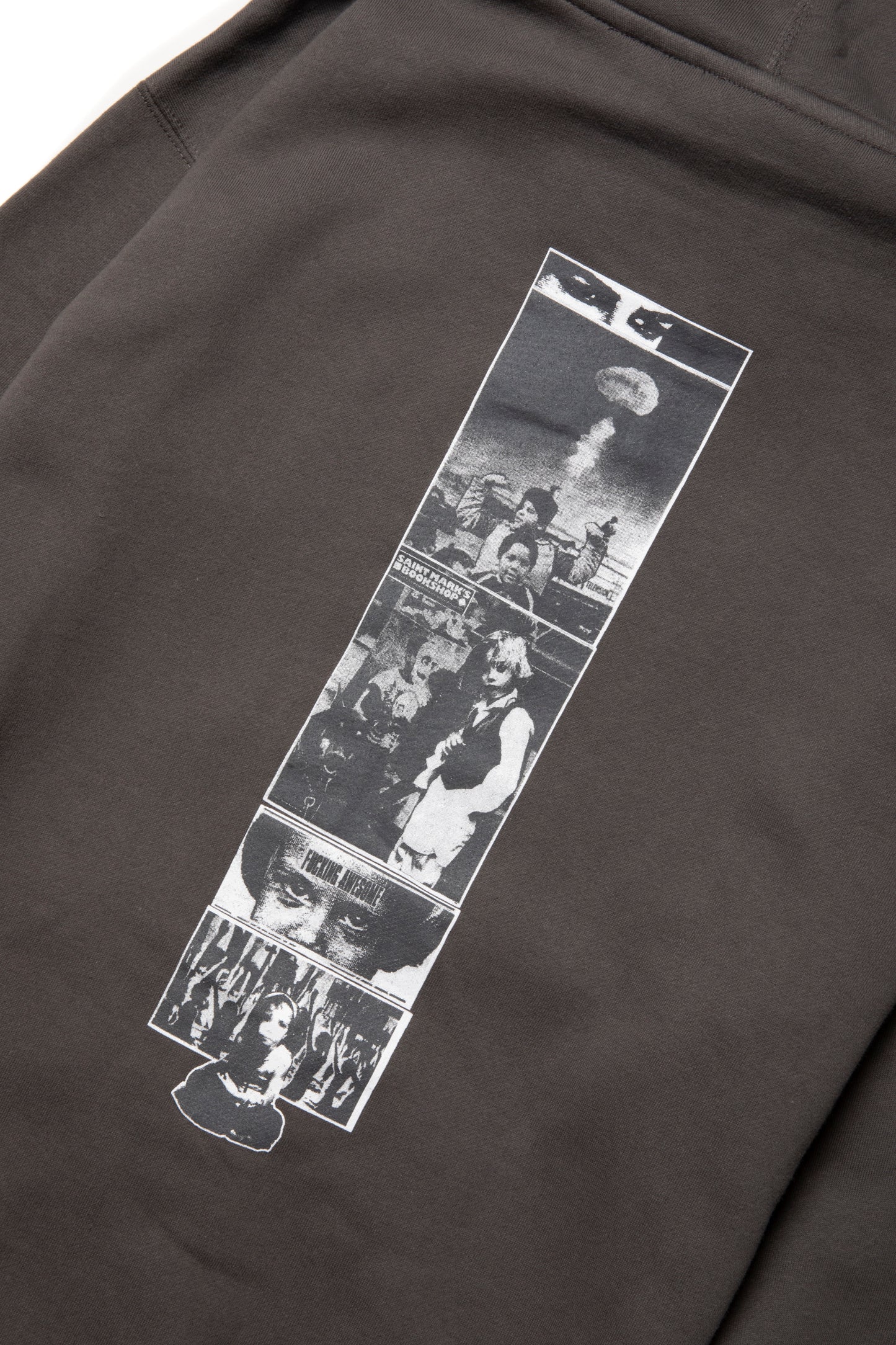 2025 DILL COLLAGE ZIP HOODIE CHARCOAL