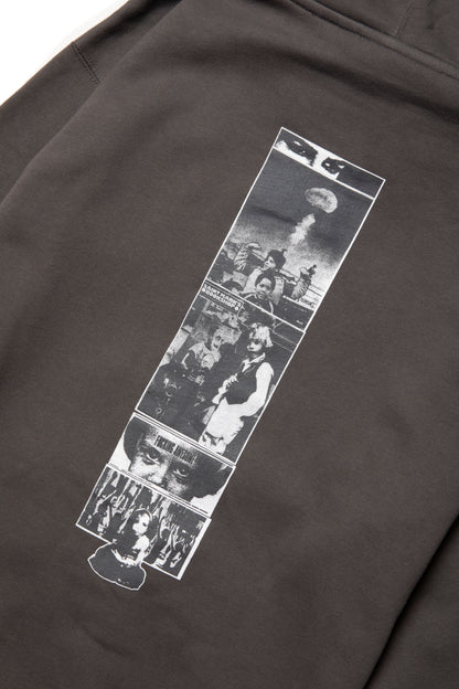 2025 DILL COLLAGE ZIP HOODIE CHARCOAL