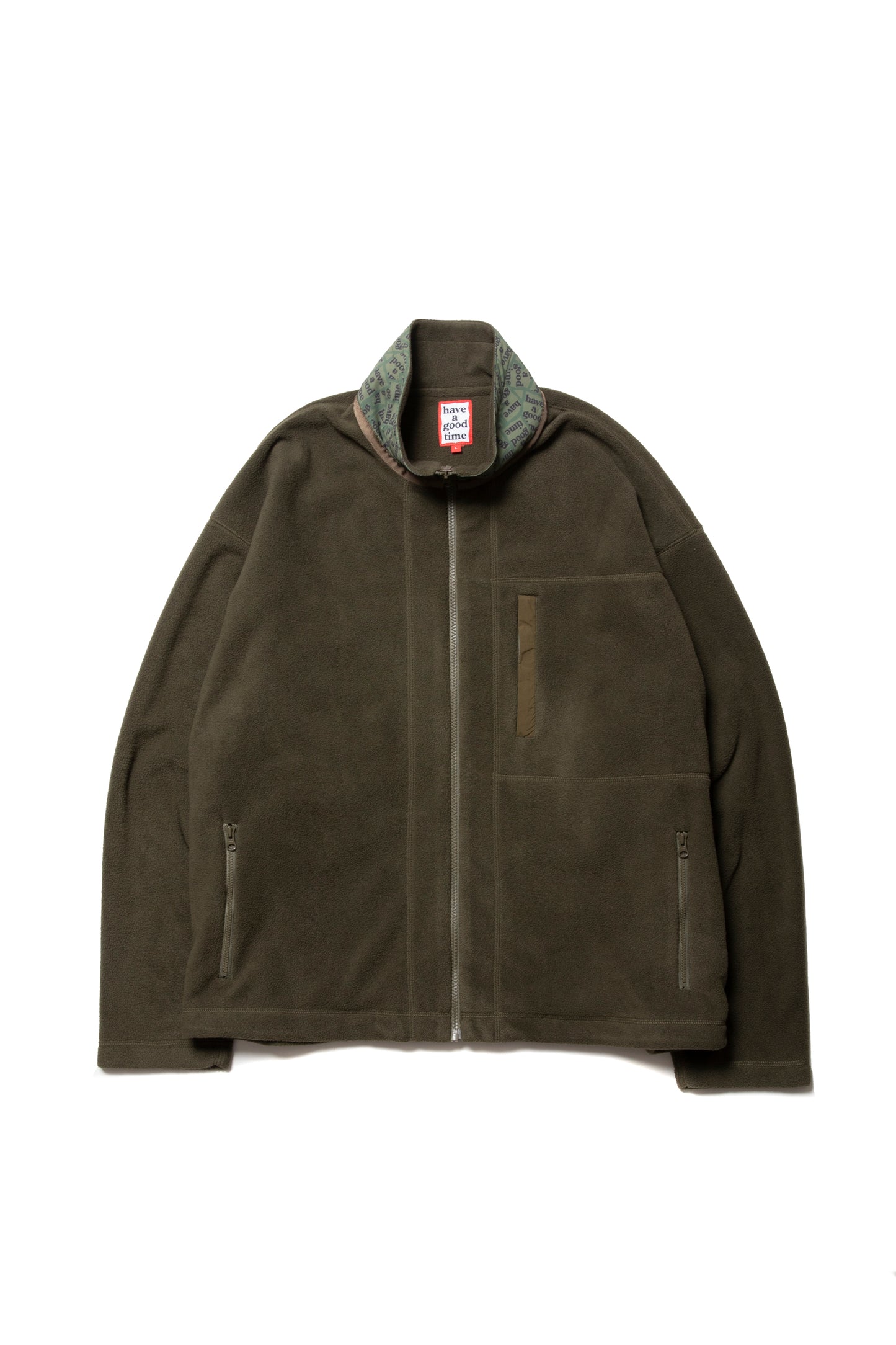 MILITARY FRAME AAP FLEECE JACKET MILITARY GREEN