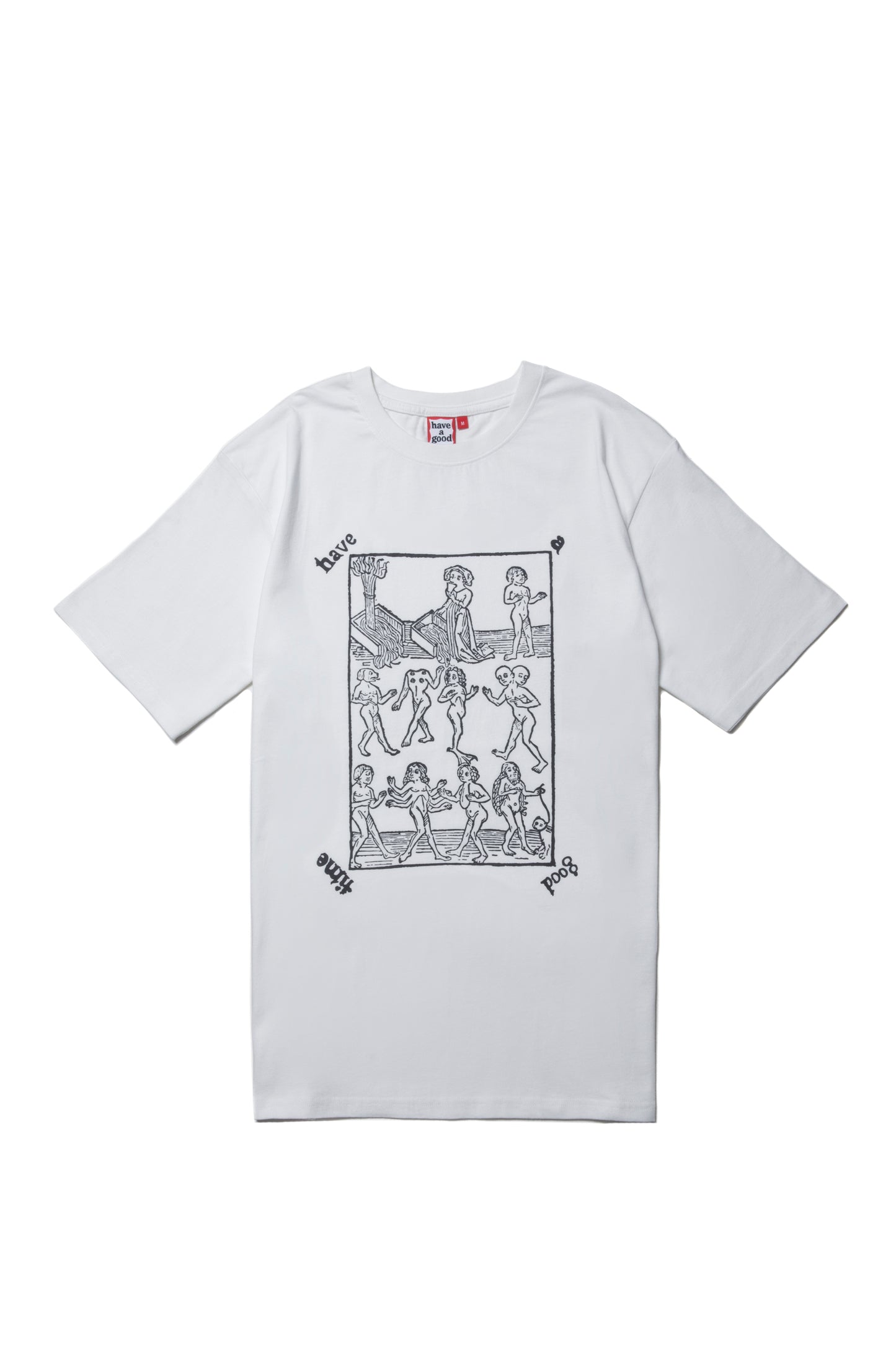 MEDIEVAL MONSTER LOGO S/S TEE WHITE
