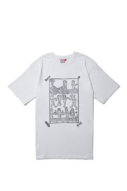 MEDIEVAL MONSTER LOGO S/S TEE WHITE