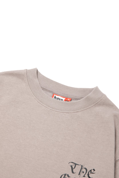 FATE CREWNECK FL GREIGE