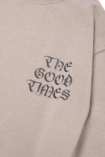 FATE CREWNECK FL GREIGE