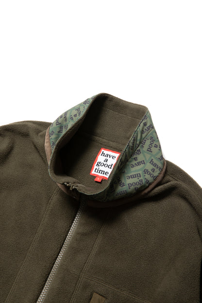 MILITARY FRAME AAP FLEECE JACKET MILITARY GREEN