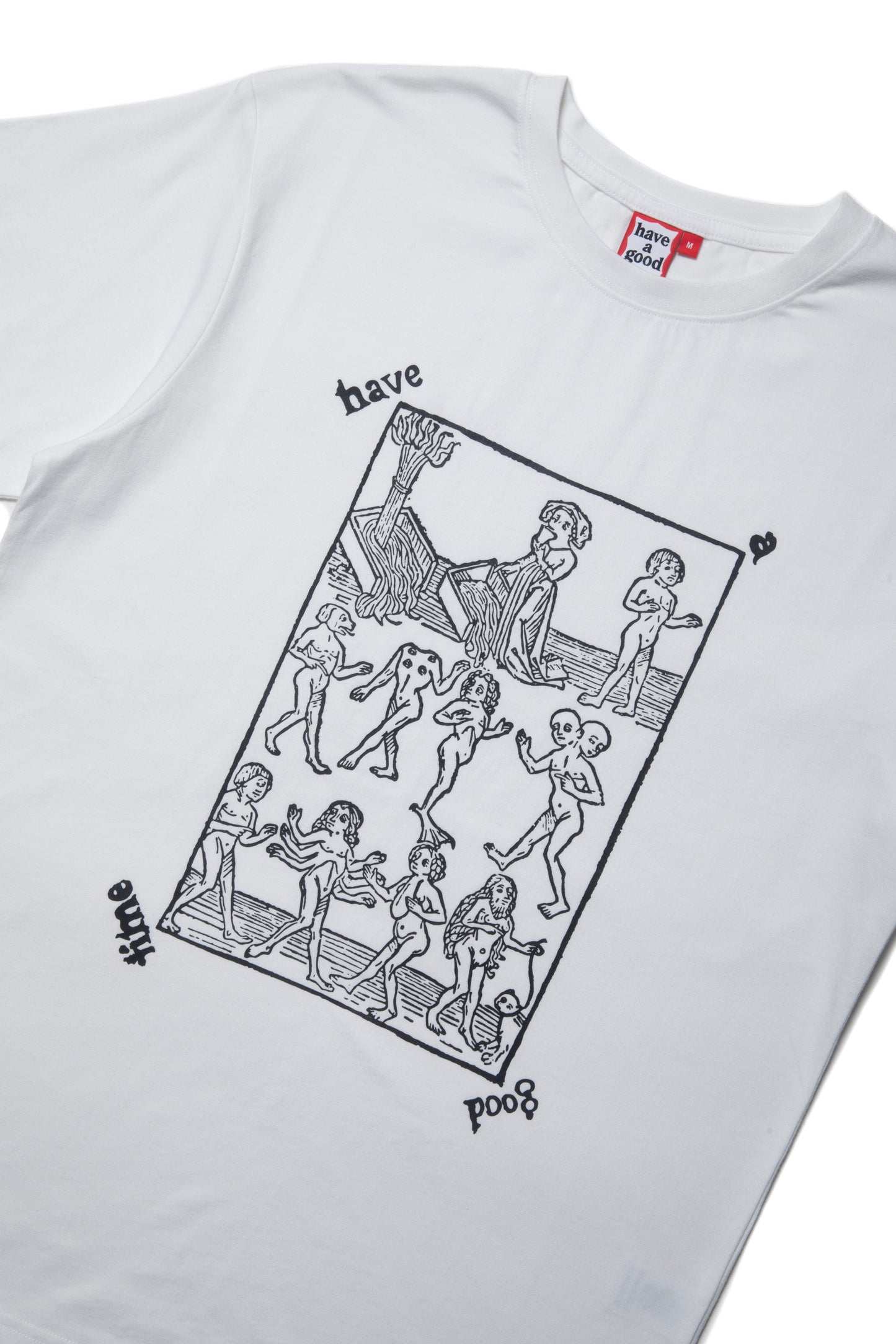 MEDIEVAL MONSTER LOGO S/S TEE WHITE