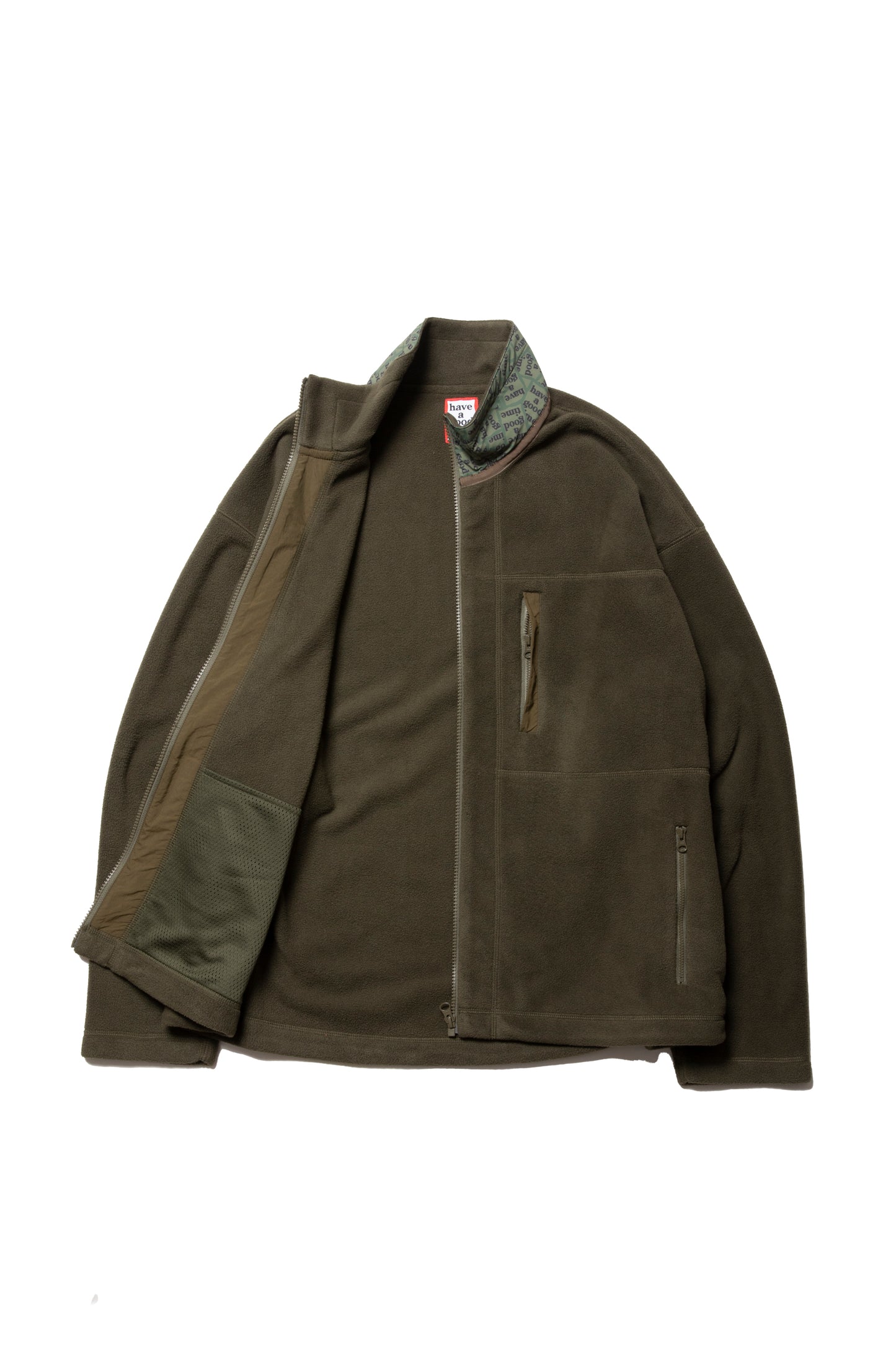 MILITARY FRAME AAP FLEECE JACKET MILITARY GREEN