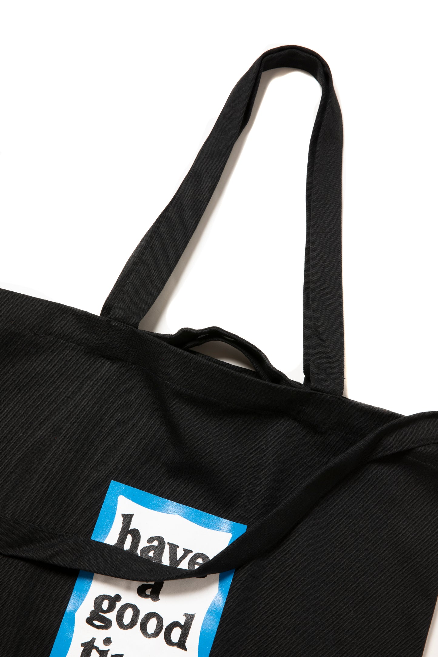 BLUE FRAME CANVAS 3WAY TOTE BLACK