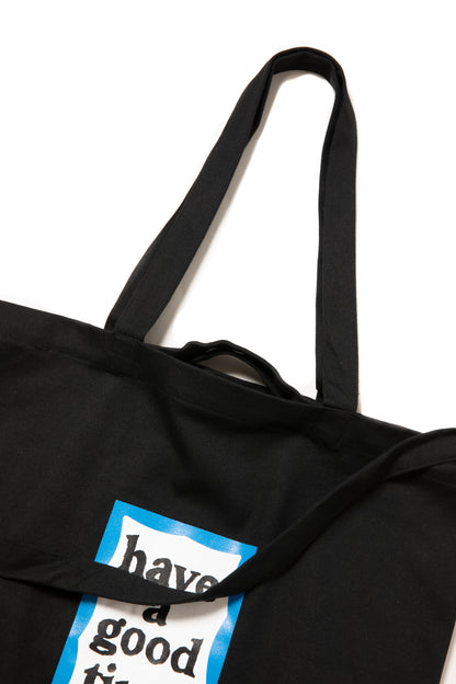 BLUE FRAME CANVAS 3WAY TOTE BLACK