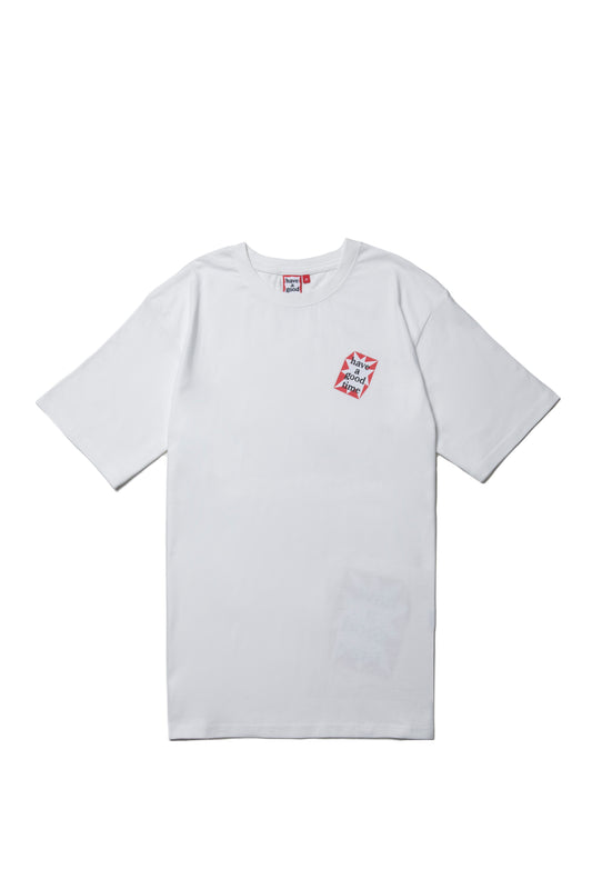ATTENTION FRAME S/S TEE WHITE