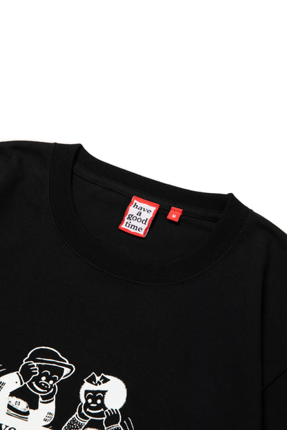 HIDDEN SIDE LOGO S/S TEE BLACK