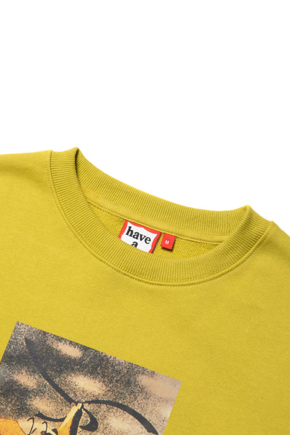 BOYS BE AMBITIOUS CREWNECK CO ANTIQUE GOLD