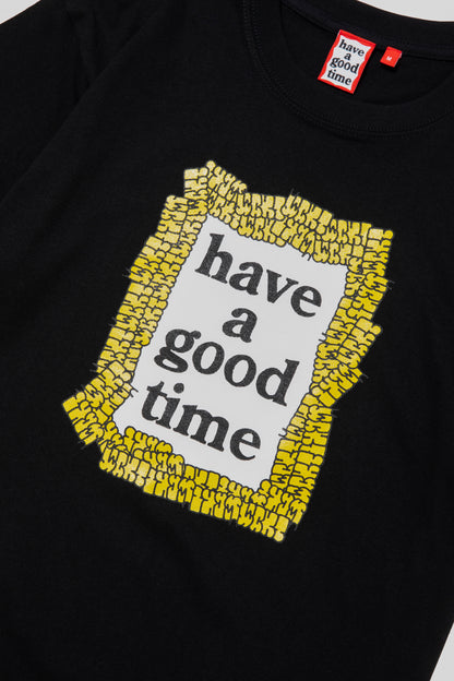 WANTO FRAME S/S TEE BLACK