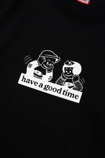 HIDDEN SIDE LOGO S/S TEE BLACK