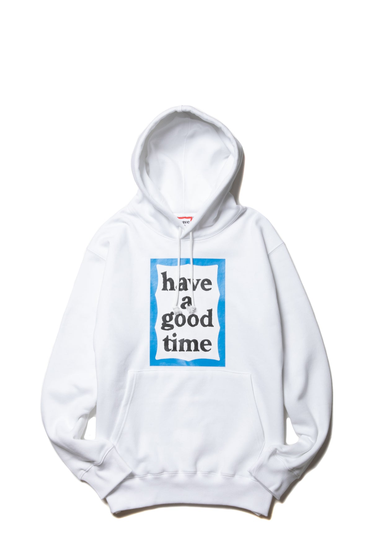 BLUE FRAME PULLOVER HOODIE FL WHITE – have a good time