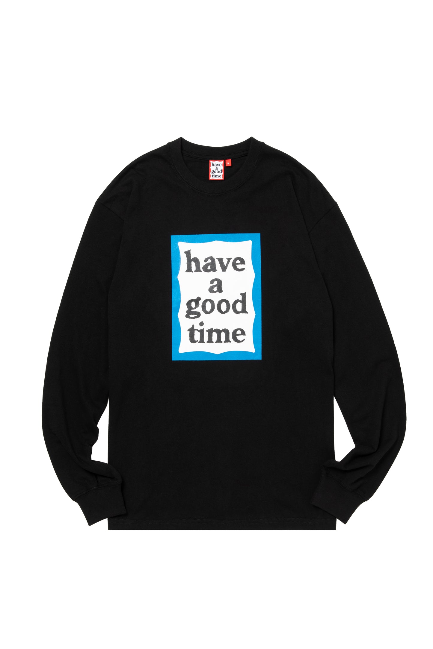 BLUE FRAME L/S TEE BLACK