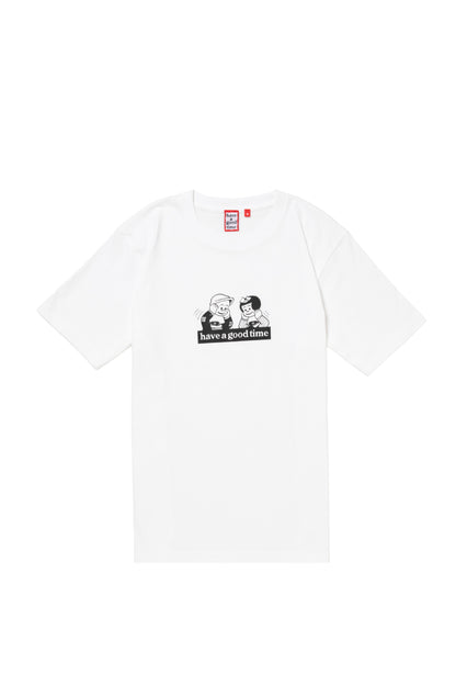 HIDDEN SIDE LOGO S/S TEE WHITE