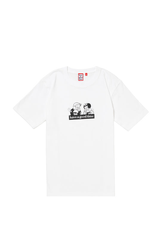 HIDDEN SIDE LOGO S/S TEE WHITE