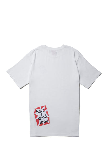 ATTENTION FRAME S/S TEE WHITE