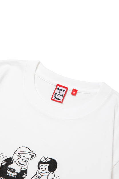 HIDDEN SIDE LOGO S/S TEE WHITE