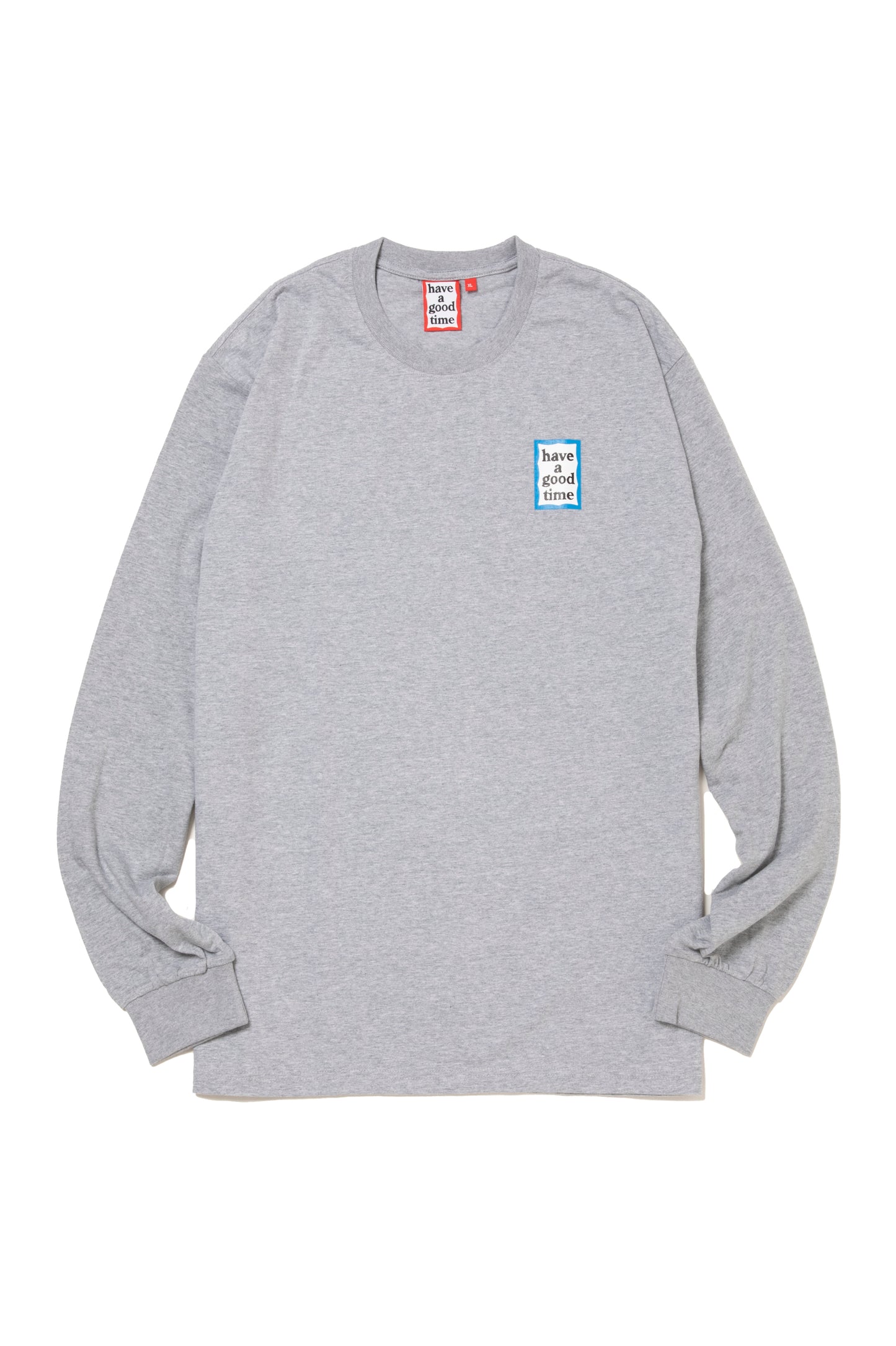 MINI BLUE FRAME L/S TEE HEATHER GRAY