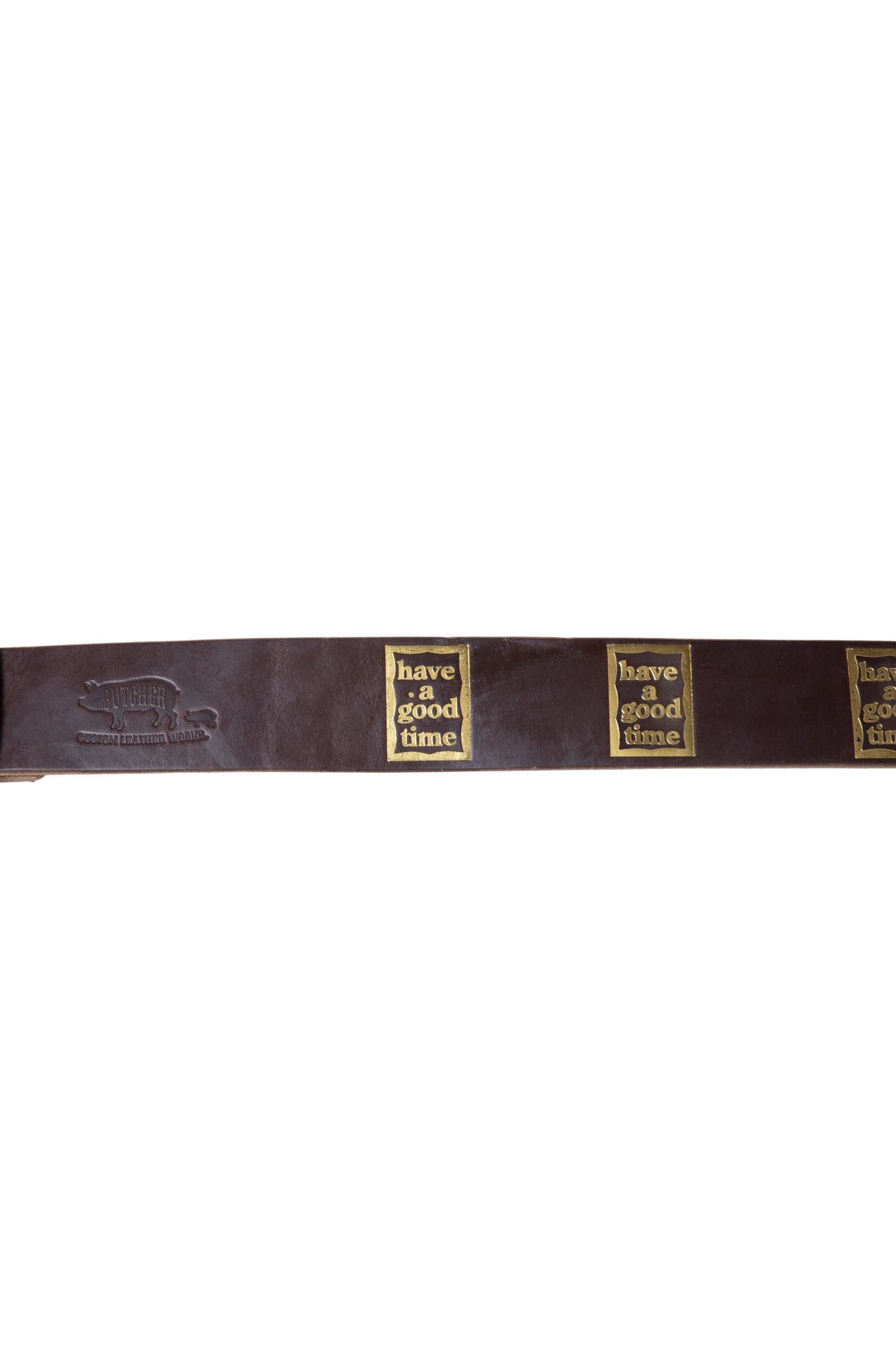 BUTCHER x have a good time BELT BROWN GOLD
