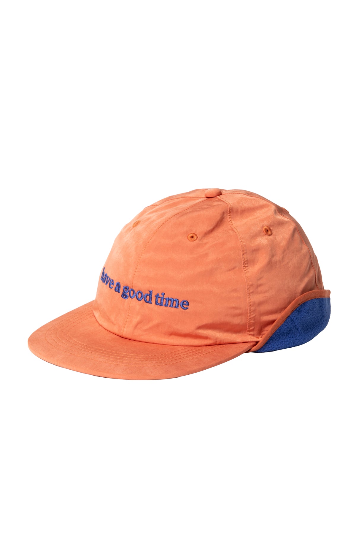SIDE LOGO EMB EAR CUFF CAP ORANGE