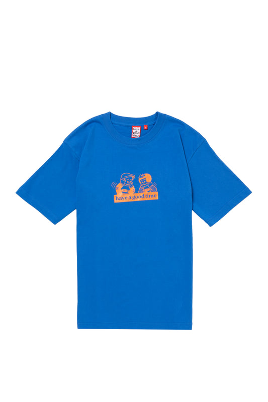 HIDDEN SIDE LOGO S/S TEE DEEP BLUE