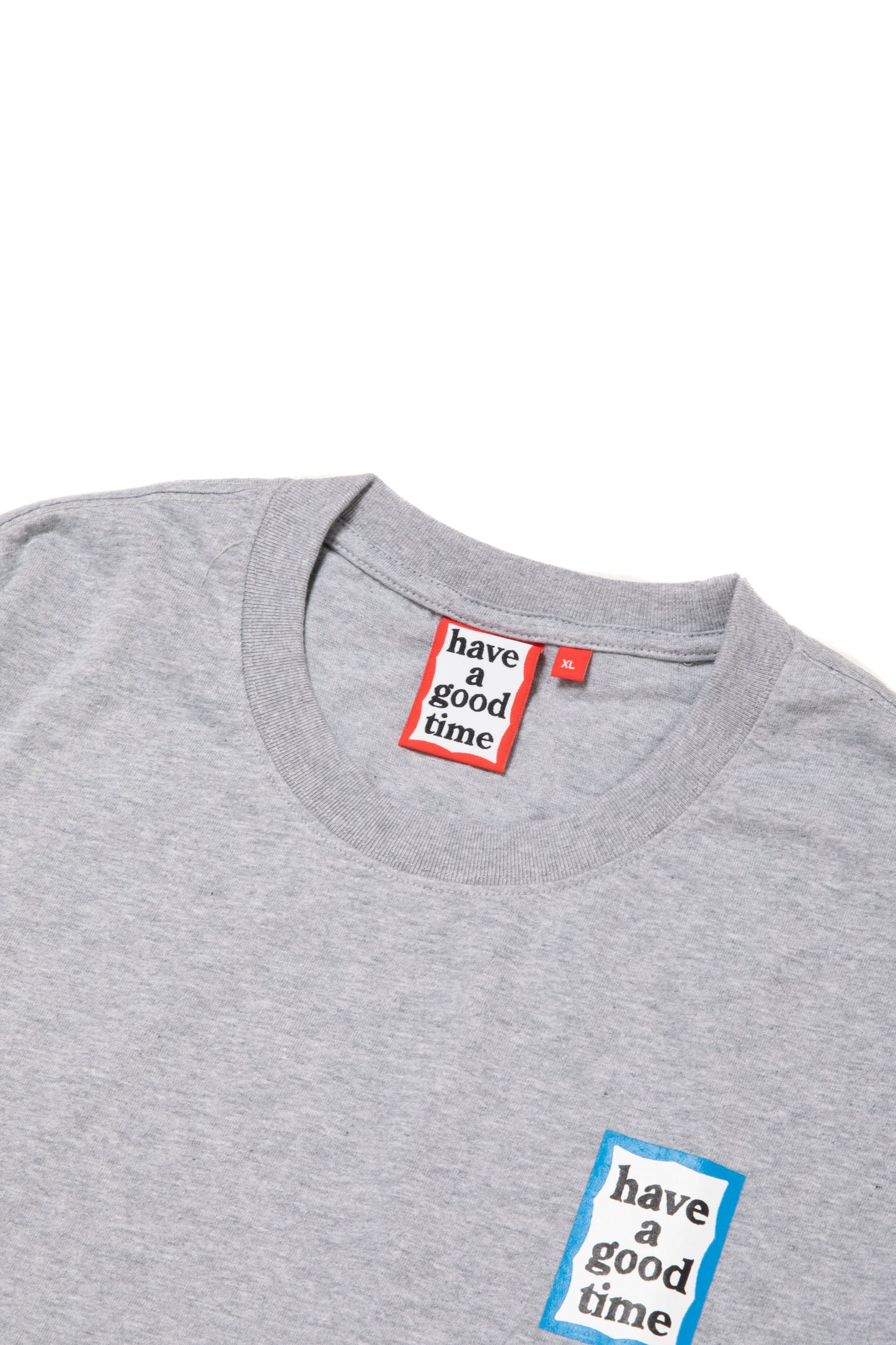 MINI BLUE FRAME L/S TEE HEATHER GRAY