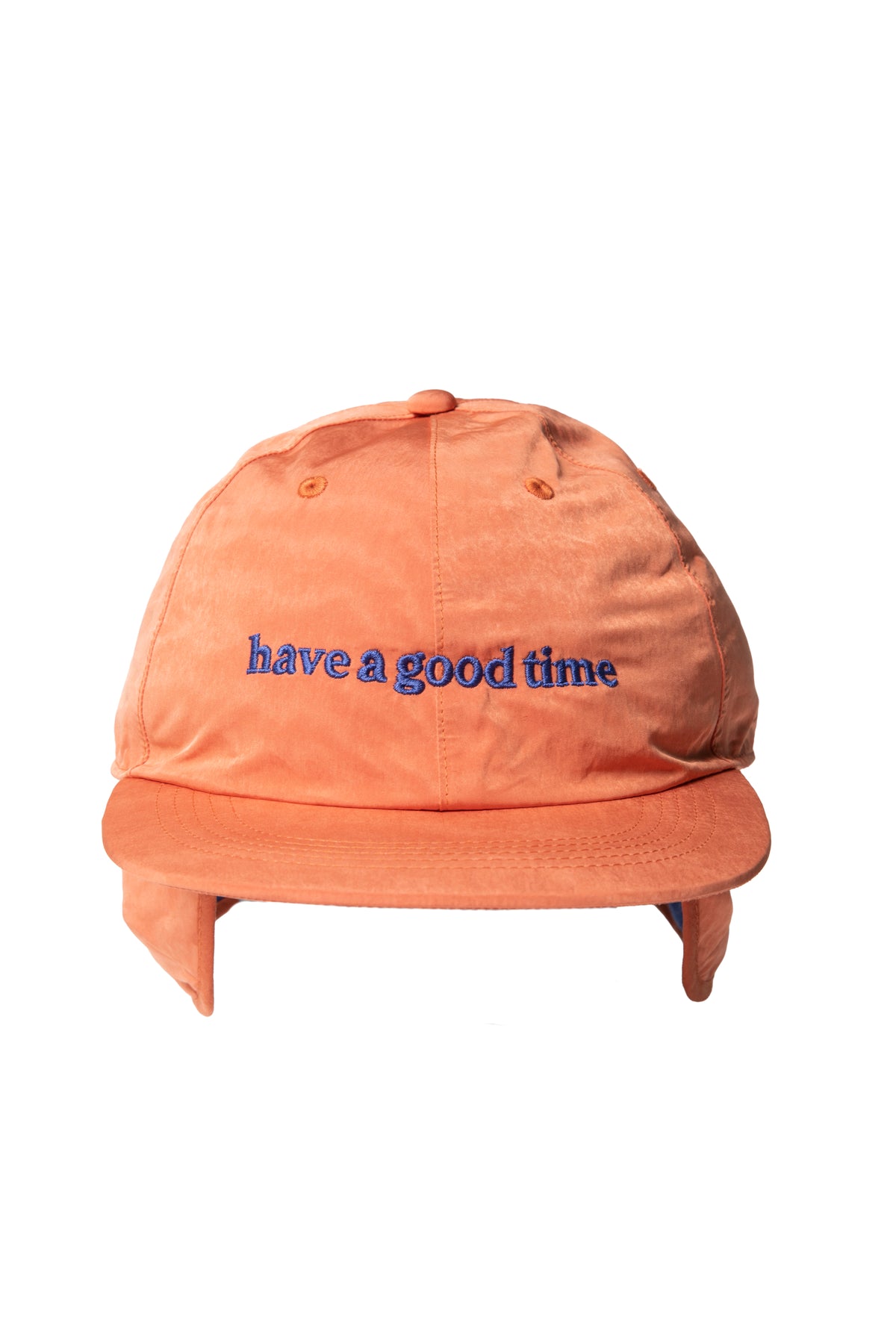 SIDE LOGO EMB EAR CUFF CAP ORANGE