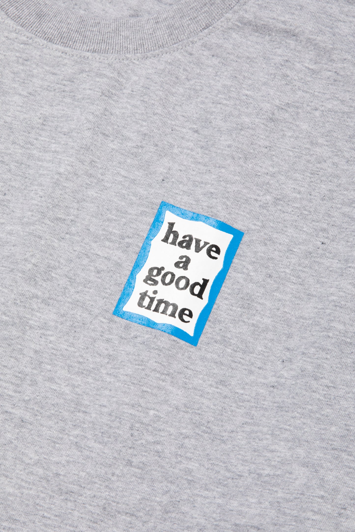 MINI BLUE FRAME L/S TEE HEATHER GRAY