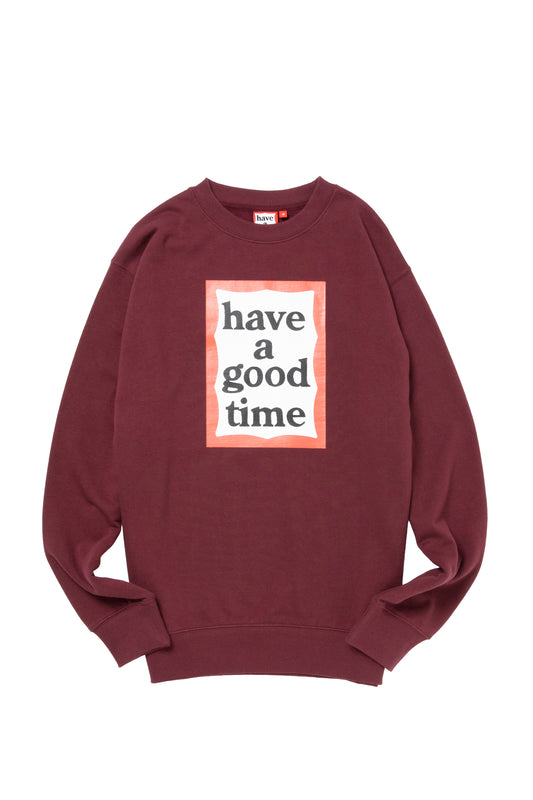 FRAME CREWNECK FL MAROON