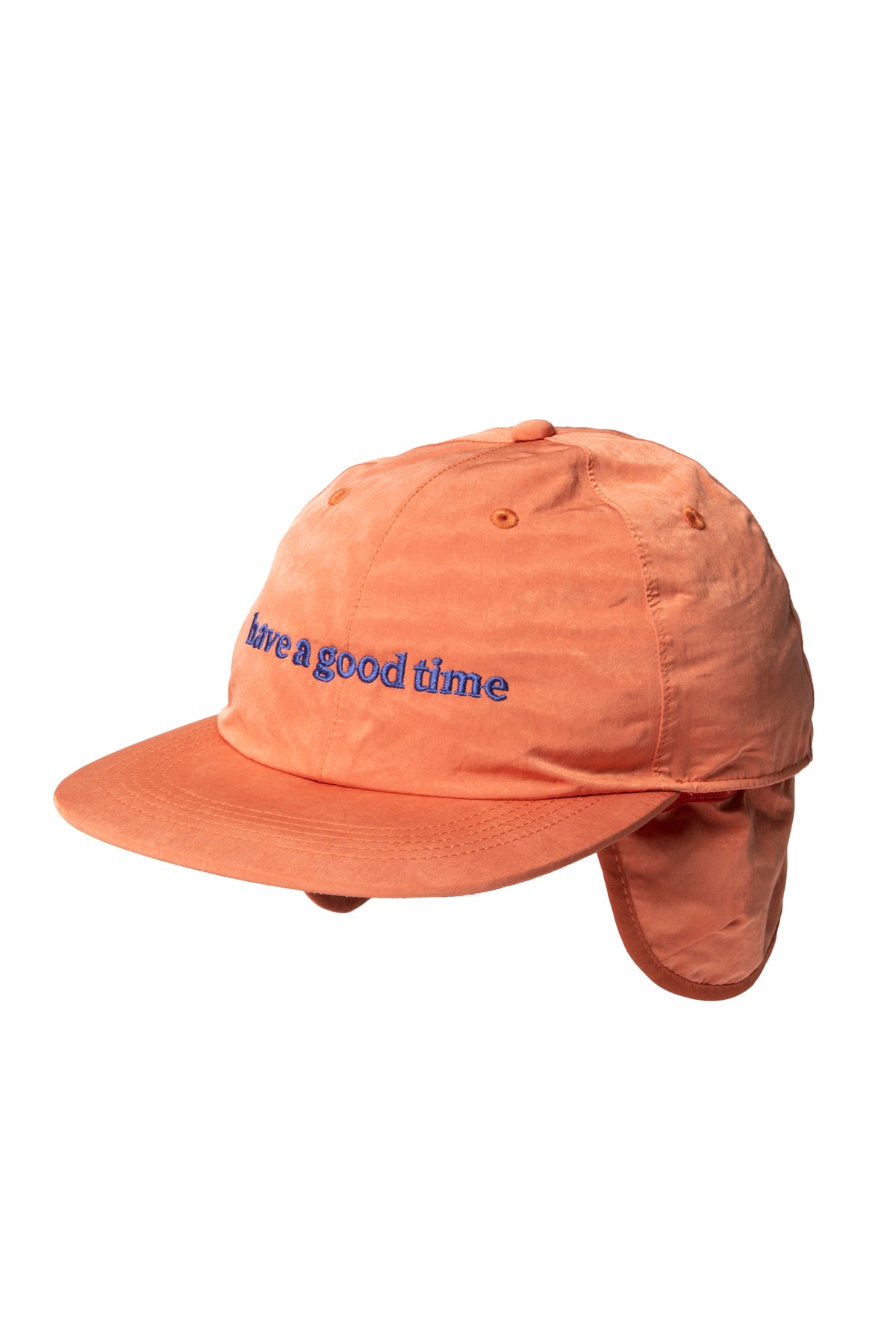 SIDE LOGO EMB EAR CUFF CAP ORANGE