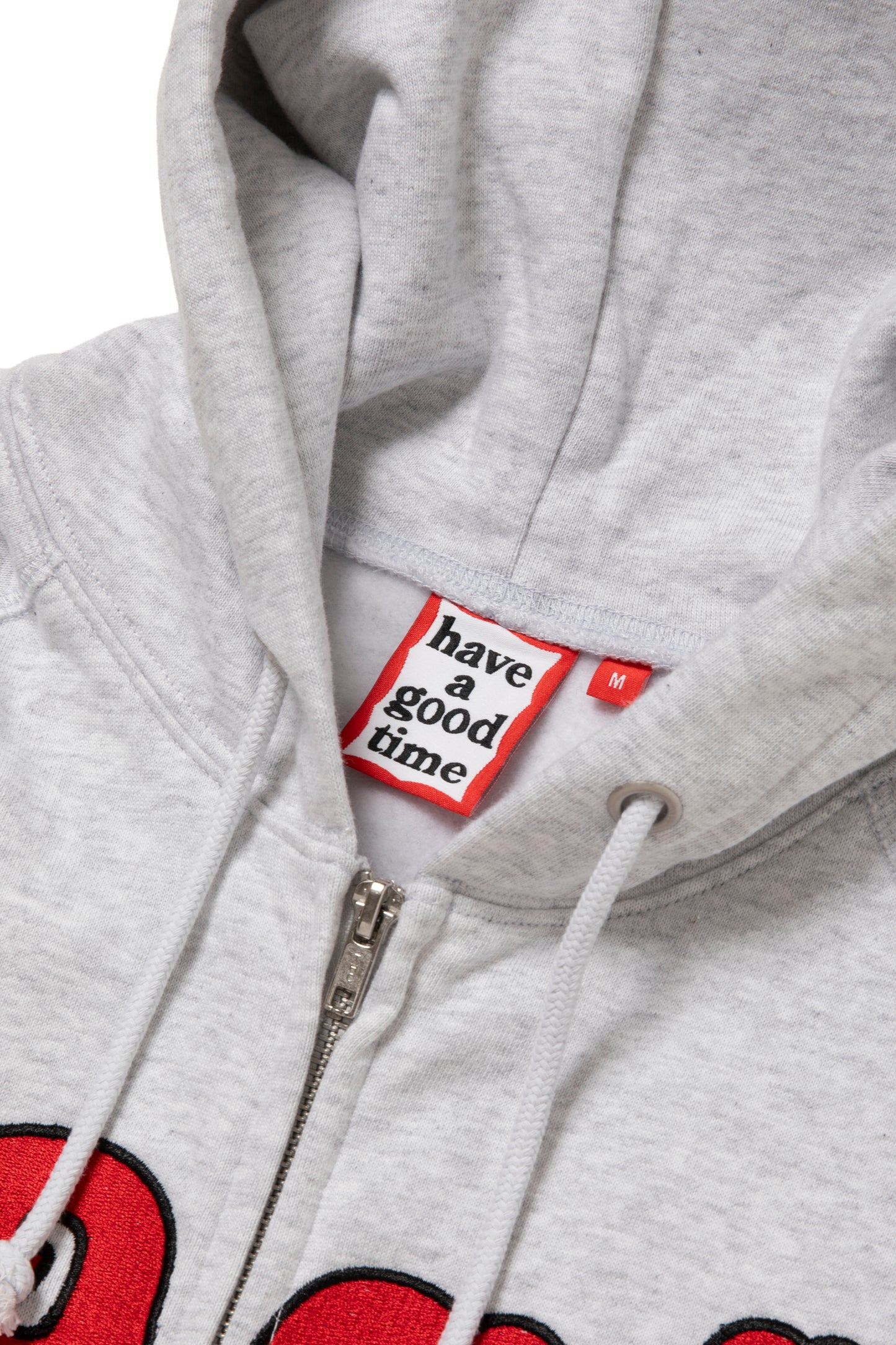 hagt x HOMERUN ZIP UP HOODIE FL ASH GRAY