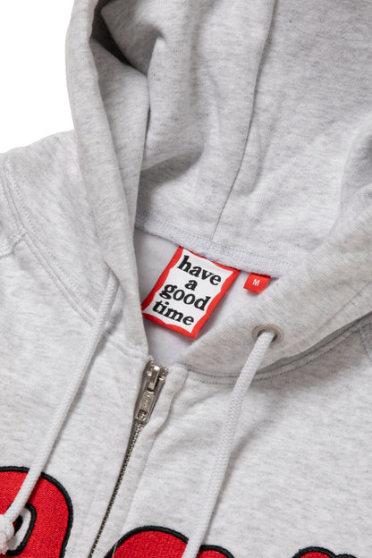hagt x HOMERUN ZIP UP HOODIE FL ASH GRAY