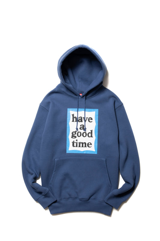 BLUE FRAME PULLOVER HOODIE FL BLUE BERRY