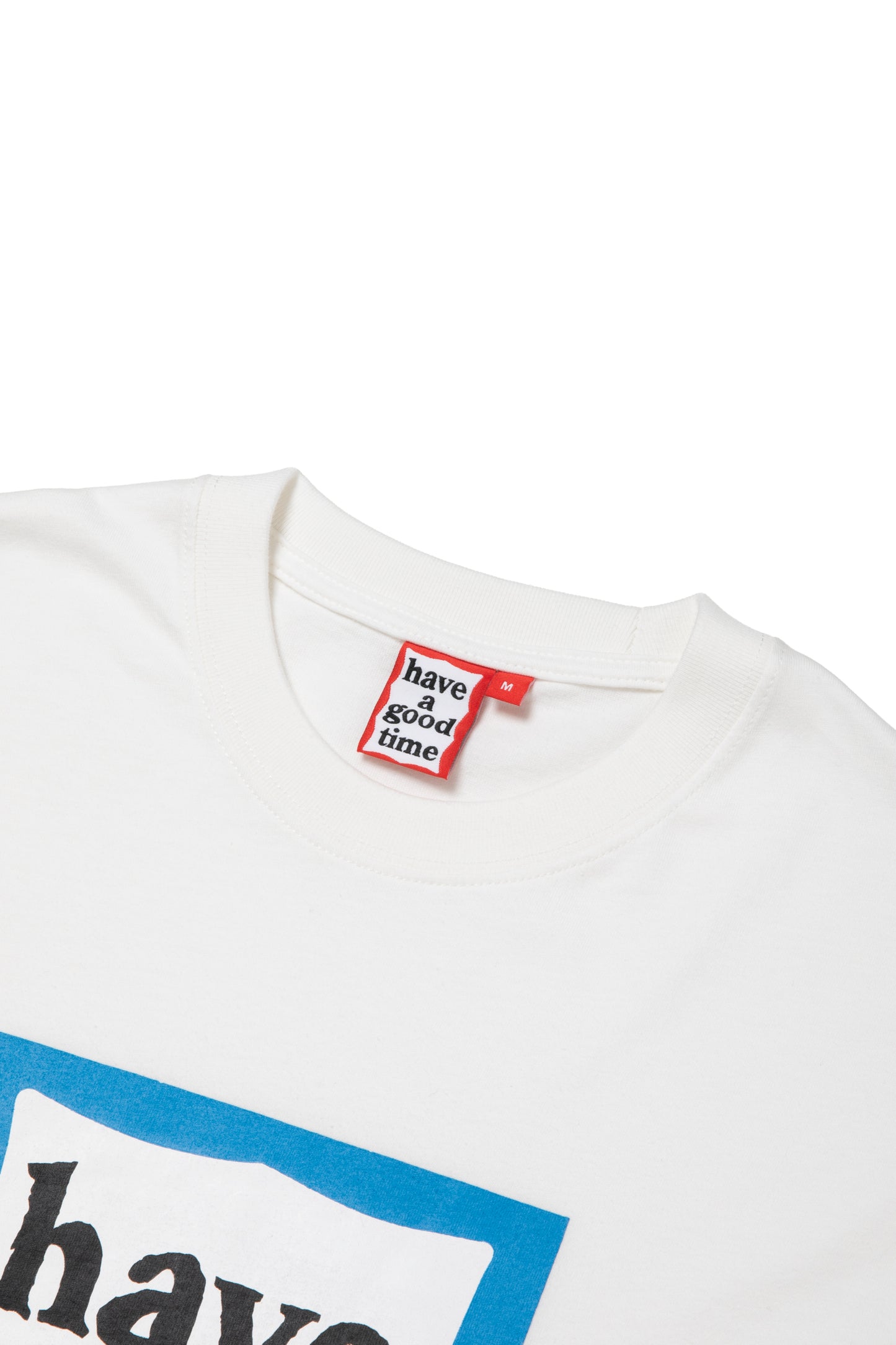 BLUE FRAME L/S TEE WHITE